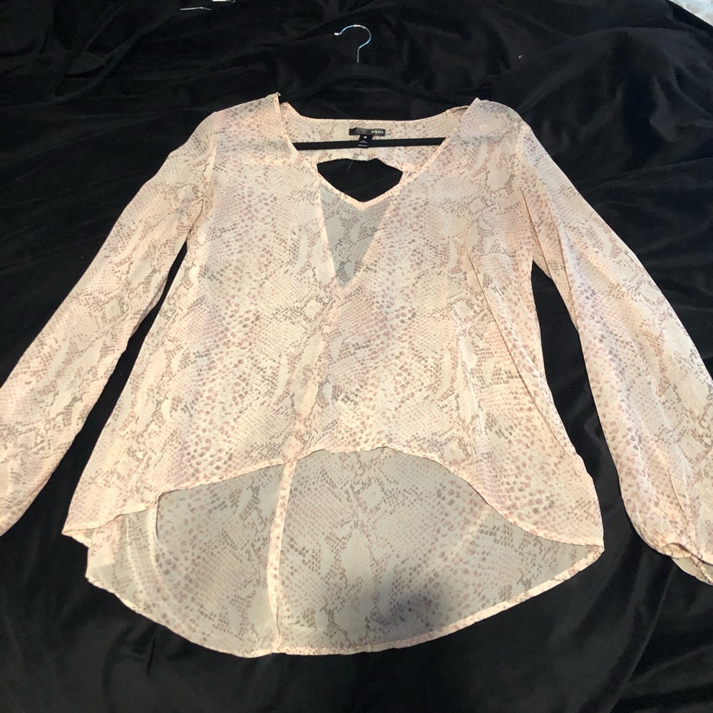 Aqua blouse